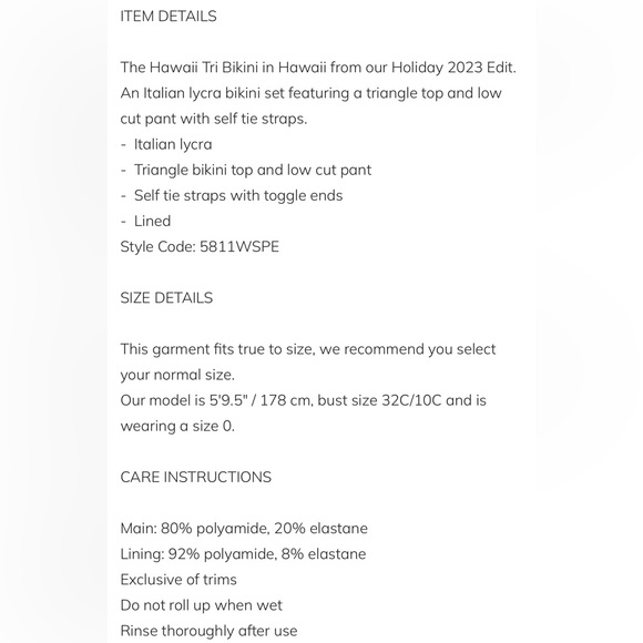 Zimmermann Aloha Hawaii Tri Limited Edition Bikini - Picture 5 of 11